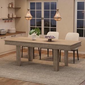 Extendable Farmhouse Dining Table for 6-10