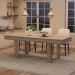 Extendable Farmhouse Dining Table for 6-10