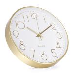 10 Inch Silent Modern Gold Wall Clock