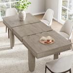 Extendable Farmhouse Dining Table for 6-10
