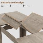 Extendable Farmhouse Dining Table for 6-10