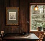 Vintage Gold Framed Tree Landscape Wall Art