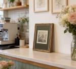 Vintage Gold Framed Tree Landscape Wall Art