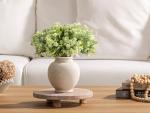 Rustic White Ceramic Vase for Home Decor
