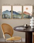 Mountain Landscape Framed Wall Art - Boho Decor