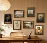 Vintage Gold Framed Tree Landscape Wall Art