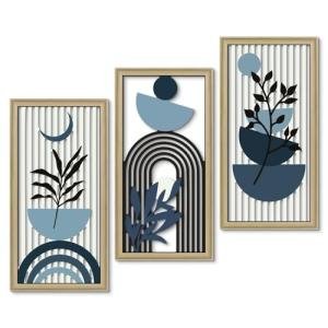 Boho Abstract Wall Art Set of 3
