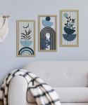 Boho Abstract Wall Art Set of 3