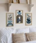 Boho Abstract Wall Art Set of 3