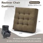 TANYOO Dual Cushion for Easy Recliner Support