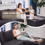 L-Shaped Modular Sofa with Oversized Chair