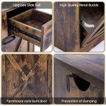 Zedesey Wood Tilt Out Trash Cabinet with Drawers