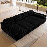 Belffin Modular Plush Corduroy Cloud Sofa Bed