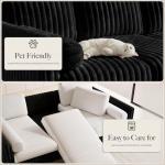 Belffin Modular Plush Corduroy Cloud Sofa Bed