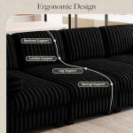 Belffin Modular Plush Corduroy Cloud Sofa Bed