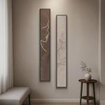 Neutral Abstract Vertical Wall Art Set - 2 Pieces
