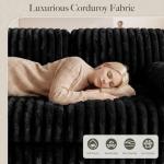 Belffin Modular Plush Corduroy Cloud Sofa Bed