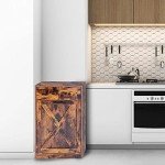 Zedesey Wood Tilt Out Trash Cabinet with Drawers