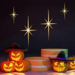 4 Pack Metal Starburst Wall Art Set