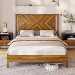 Vivian 14 Inch Rustic Queen Bed Frame