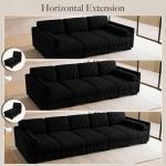 Belffin Modular Plush Corduroy Cloud Sofa Bed