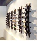 Rustic Handcarved Wine Barrel Stave Wall Rack