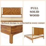 Vivian 14 Inch Rustic Queen Bed Frame