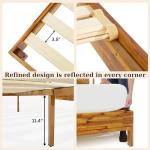 Vivian 14 Inch Rustic Queen Bed Frame