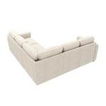 Beige Modular Sectional Sleeper Sofa with Storage