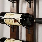 Rustic Handcarved Wine Barrel Stave Wall Rack