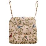 Farmhouse Bird Print Chair Cushions with Ties