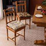 Farmhouse Bird Print Chair Cushions with Ties