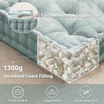 Large Chenille Floor Pillow for Yoga and Games