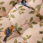 Farmhouse Bird Print Chair Cushions with Ties