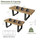 Rustic Farmhouse Extendable Dining Table for 8-10