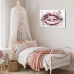 Pink Glam Heart Diamond Wall Art for Makeup Room