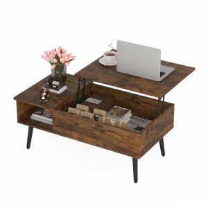 Walnut Lift Top Coffee Table with Hidden Storage