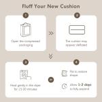 Large Chenille Floor Pillow for Yoga and Games