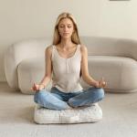 Large Washable Floor Pillow Cushion for Meditation