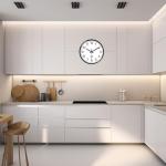 Small White Classic Silent Wall Clock 8 Inch