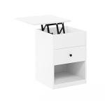 Compact Lift-Top Nightstand with Storage Drawer