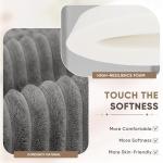 Homall 87” Grey Sofa Couch with Pillows