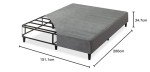 Dark Grey Queen Upholstered Bed Frame by Zinus