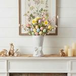 White Ceramic Bow Vase for Cute Flower Arrangements