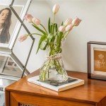 Clear Irregular Glass Flower Vase - 6 Inches