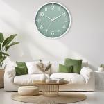 Modern Silent Battery-Operated Wall Clock - 8 Inch