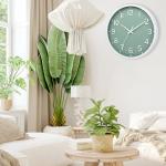 Modern Silent Battery-Operated Wall Clock - 8 Inch