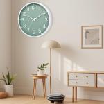 Modern Silent Battery-Operated Wall Clock - 8 Inch