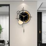 YIJIDECOR Silent Quartz Pendulum Wall Clock