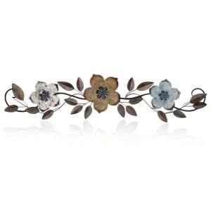 Vintage Metal Flower Wall Decor for Indoor/Outdoor